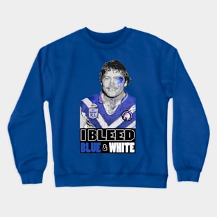 OG FOOTY - Canterbury Bulldogs - Terry Lamb - I BLEED BLUE 'N WHITE Crewneck Sweatshirt